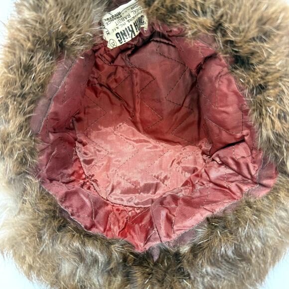 Vintage North King Real Rabbit Fur Hat XL France Origin Luxury Winter Cap main image 4